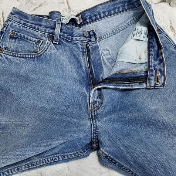 Levis Jeans Mens 34×34 Blue 550 Relaxed Fit Medium Wash Denim - Picture 9 of 13